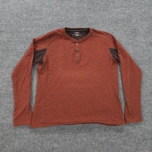 Kuhl Shirt Mens XL Red Henley Long Sleeve Thumbhole Performance Hiking Outdoors